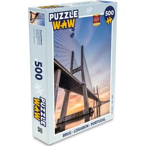 Puzzel Brug - Lissabon - Portugal - Legpuzzel - Puzzel 500 stukjes