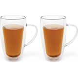 Bredemeijer - Dubbelwandig glas koffie/thee 320ml (set van twee stuks)