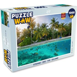 Puzzel Strand - Zee - Vis - Eiland - Legpuzzel - Puzzel 1000 stukjes volwassenen