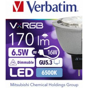 Verbatim VXRGB GU5.3 6.5W 170Lm Dimmable 6500K led
