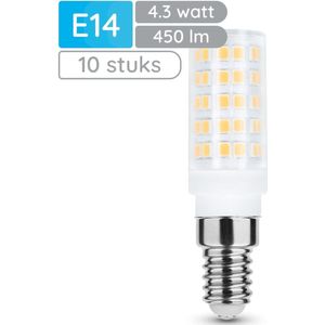 Modee LED Buislamp E14 - 4.3W 6000K 450lm 230V - LED Afzuigkaplamp - Daglicht Wit - 10 stuks
