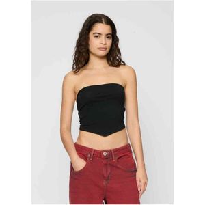 Urban Classics - Knotted Bandeau 2-Pack Bandeau top - L - Wit/Zwart