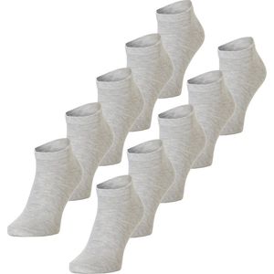 Jack & Jones Sneaker Sokken Heren JACDONGO 10-Paar Grijs Enkelsokken - Maat One size
