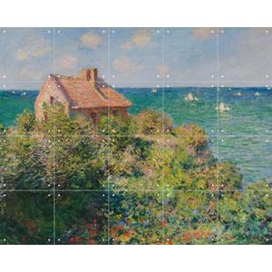IXXI Fisherman's Cottage on the Cliffs at Varengeville, Claude Monet & Museum of Fine Arts Boston - 100 x 80 cm - Gratis ophangtool - Grote
