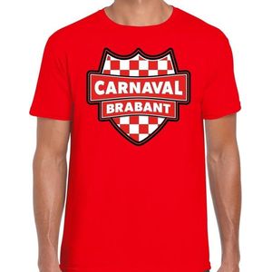 Carnaval verkleed t-shirt Brabant - rood - heren - Brabantse feest shirt / verkleedkleding L