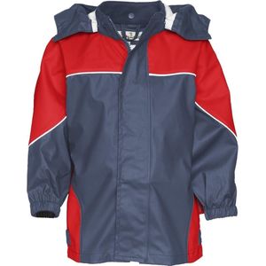 Donkerblauw / rood basic regenjas van Playshoes 98