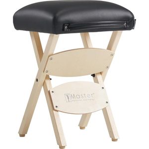 Massage werkkruk klapkruk klapstoel voor massagestoel - Zwart met Verstelbare Hoogte