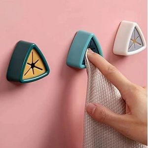 Gadgetpoint | Ophanghaak | Badkamerhaak | Zelfklevend | Handdoekhaak | Set van 2 stuks | Multicolor