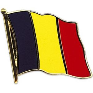 2x Landen colbert pin vlag Belgie