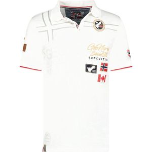 Geographical Norway Heren Polo Katoen Karadock Wit - S