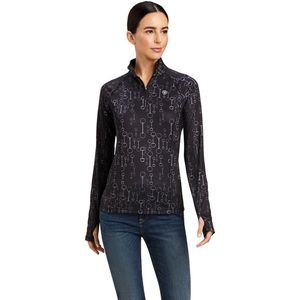 Ariat Lowell 2.0 1/4 Zip baselayer - maat XL - black bit print