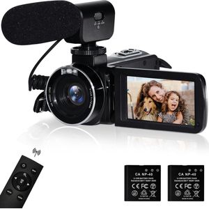 Csspew 4K Videocamera met Microfoon