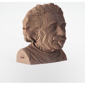 CARTONIC- Albert Einstein- 3d puzzel- DIY- puzzel- ecologisch- cadeau-kado- kinderen en volwassenen- 3D