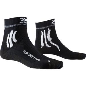 X-socks Hardloopsokken Run Speed Two Unisex Zwart Mt 35-38