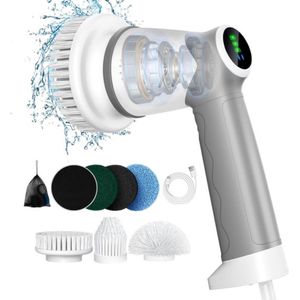 Elektrische reinigingsborstel - Elektrische schrobborstel - Reinigingsborstel - Schrobber - Oplaadbaar - Diverse opzetstukken - IPX7 Waterdicht