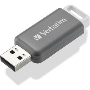 Verbatim V DataBar USB 2.0 Drive USB-stick 128 GB Grijs 49456 USB 2.0