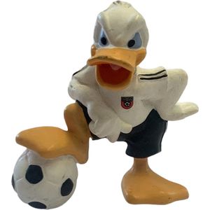 Disney - Donald Duck als voetballer met Duits tenue (+/-5 cm) - Merk : Bullyland.