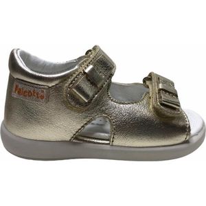 Falcotto 2 velcro's strikjes lederen sandalen Teti goud mt 19