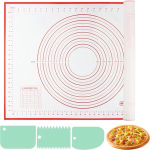 Siliconen bakmat 70 x 50 cm - Antislip en anti-aanbak bakonderlegger voor deeg, koekjes en pizza