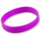 Siliconen armband neon paars