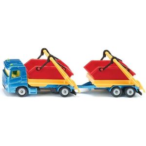 SIKU speelgoed vrachtwagen met trailer & containers - 1695