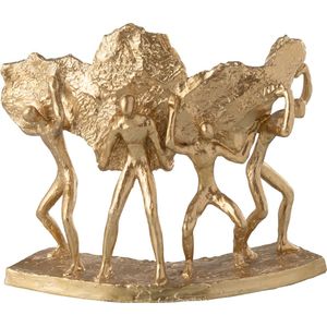 J-Line figuur Dragen steen - polyresin - goud