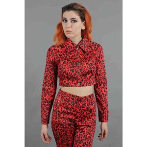 Jawbreaker - Red Leopard Jacket - S - Rood