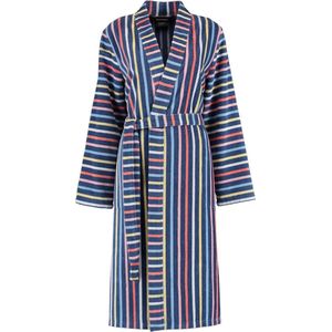 Luxe kimono dames - 100% premium katoen - streep dessin - ideaal als ochtendjas of badjas voor de sauna - maat 46