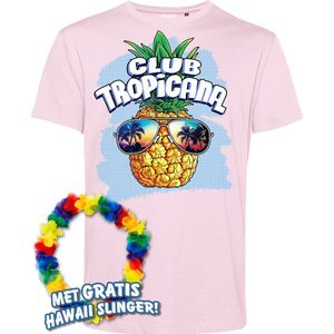 T-shirt Pineapple Head | Toppers in Concert 2024 | Club Tropicana | Hawaii Shirt | Ibiza Kleding | Lichtroze | maat XS