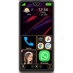 Beafon M6SS BNL Simlock vrije Senioren Smartphone - Android 10 4G Touchscreen 6,26”- 15,9 cm WhatsApp SOS Knop Nederlandstalig menu