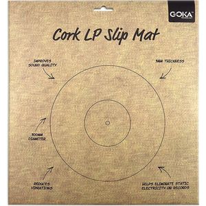 GOKA - Slipmat platenspeler – Kurk slipmat – draaitafel mat – Anti-statische slipmat