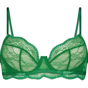 Hunkemöller Dames Lingerie Niet voorgevormde beugel bh Isabelle - Groen - maat B75