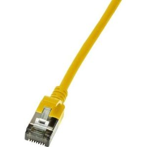 CAT6a U/FTP Ultraflex, 100% koper, geel, 0.5M - Netwerkkabel - Computerkabel - Kabel