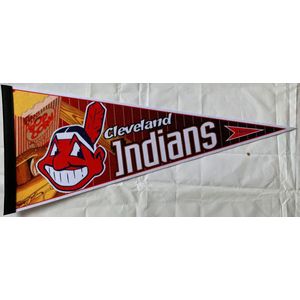 USArticlesEU - Cleveland Indians - MLB - Vaantje - Baseball - Honkbal - Sportvaantje - Pennant - Wimpel - Vlag - 31 x 72 cm - Vintage4