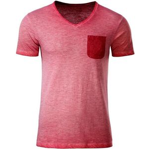 Fusible Systems - Heren James and Nicholson Slub T-Shirt (Rood)