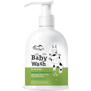 Feathers - Geitenmelk en Honing - Baby Wash 2 in 1 (Shampoo en Zeep) - 300 ml