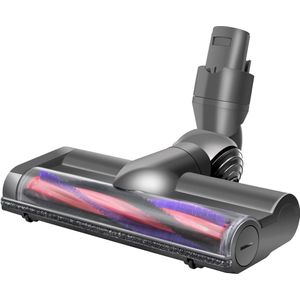 ZENC® Aangedreven Zuigmond Geschikt voor Dyson Steelstofzuiger V6, DC58, DC59, DC62, DC72, DC74, SV04, SV06 & SV09 series - Turbo Borstel - Vloerzuigmond - Stofzuigermondstuk - Opzetstuk - Mondstuk - Stofzuigeraccessoires - Grijs