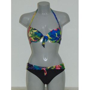 Mila DUNAS Zwart/Print - Bikini Maat: 44