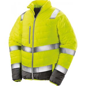 Regatta Men´s Soft Padded Safety Jacket RT325 - Fluorescent Yellow/Grey - L