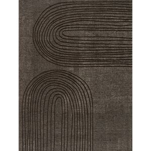 Vloerkleed Acsento Curzo Taupe - maat 240 x 340 cm