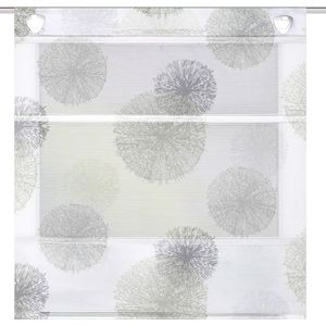 Magnetisch rolgordijn met bamboe uitstraling RAWLINS - steen - 130 x 60 cm
