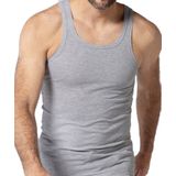 HL-tricot heren hemd / Singlet grijs - Onderhemd mannen naadloos - 100% katoen - L