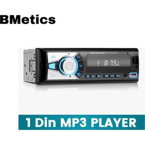 Bmetics AutoRadio - MP3- stereo - 32 GB Micro SD - Audio Player - Ondersteuning Bluetooth - Handmatig Bellen / FM / USB / SD