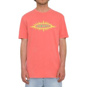Volcom Nu Sun Pw Standard T-shirt - Washed Ruby