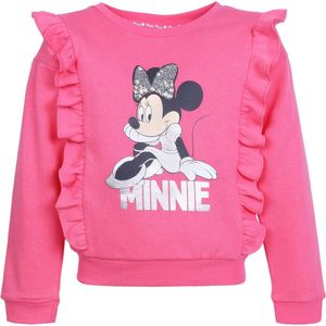 Roze sweatshirt met ruches Minnie Mouse