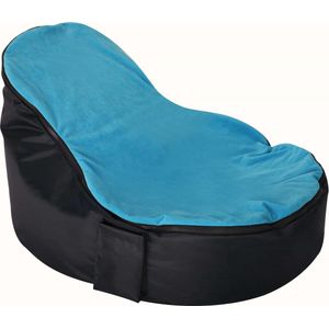 Baby zitzak 'Dinga' Aqua (Blauw) | Baby | 2x wasbare hoes | Waterbestendig | Dubbel gestikt | Gevuld met Flexipearl® | Sit&Joy®