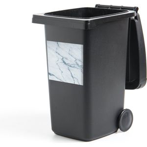 Container sticker Marmer - Blauw - Kalksteen - 40x40 cm - Kliko sticker