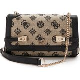GUESS Schoudertas Loralee Convertible XBody Flap Black Logo Beige
