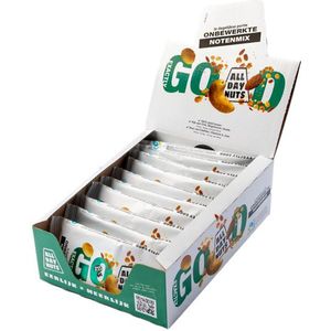 All Day Nuts - Exactly Good Display - 10 x 25 gram - Notenmix - Gezond - Vitamine - Eiwit - Snack - Noten - Mix - Power - Handige Verpakking - Sport