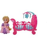 Calleigh Mini Bed inclusief Pop en Kam - Roze